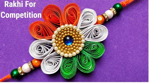 DIY Indian Tricolour Rakhi/ Rakhi for Kids/ Rakhi for competition/ DIY ...