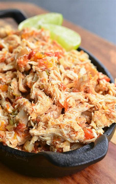 Crock Pot Shredded Salsa Chicken - Will Cook For Smiles