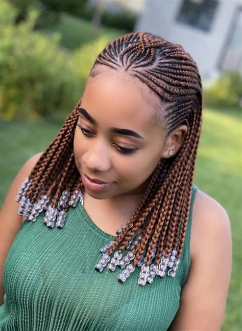 African Hairstyle Braids With Beads