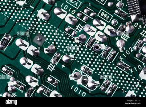 Green digital circuit board background Stock Photo - Alamy