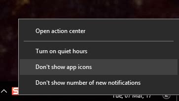 How to Enable or Disable Action Center App Icons in Windows 10 - Make Tech Easier