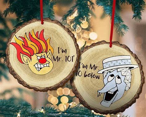 Heat Snow Miser Christmas Ornament Snow Miser Heat Miser - Etsy