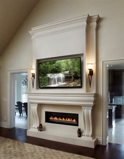 New York Linear Fireplace Mantel. - Traditional - Living Room - Other - by Omega Stone Mantels ...