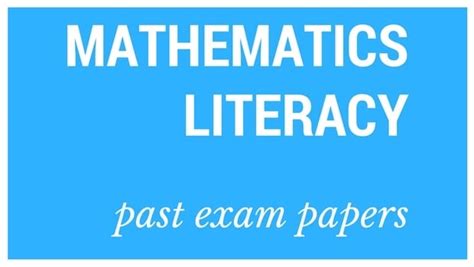 Past matric exam papers: Mathematical Literacy | Parent24