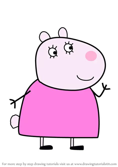 Learn How to Draw Mummy Sheep from Peppa Pig (Peppa Pig) Step by Step : Drawing Tutorials