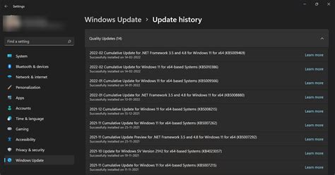 How to See Windows Update History in Windows 11