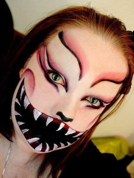 evil cheshire cat | Face painting halloween, Halloween makeup scary, Halloween makeup