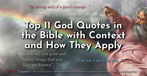 God’s Top 11 Quotes in the Bible, their Context and How to Apply Them