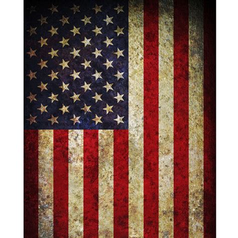 Vintage American Flag Printed Backdrop | Backdrop Express