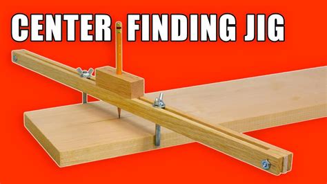 Adjustable Center Finder Jig / Centre Marking Jig - YouTube