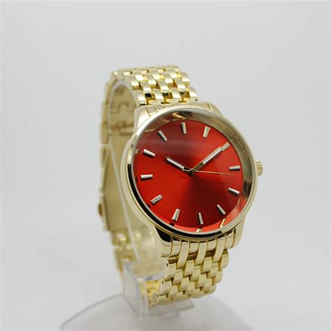 Unique Design Red Watch Face Stainless Steel Watch Japan Movt Watch Women Men - Buy Japan Movt ...