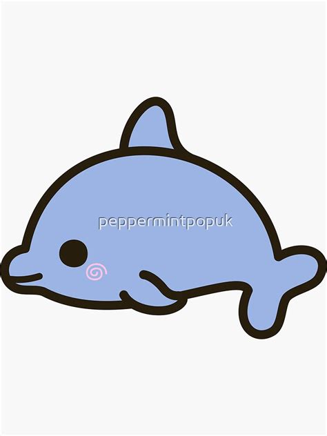 "Cute dolphin" Sticker for Sale by peppermintpopuk | Redbubble