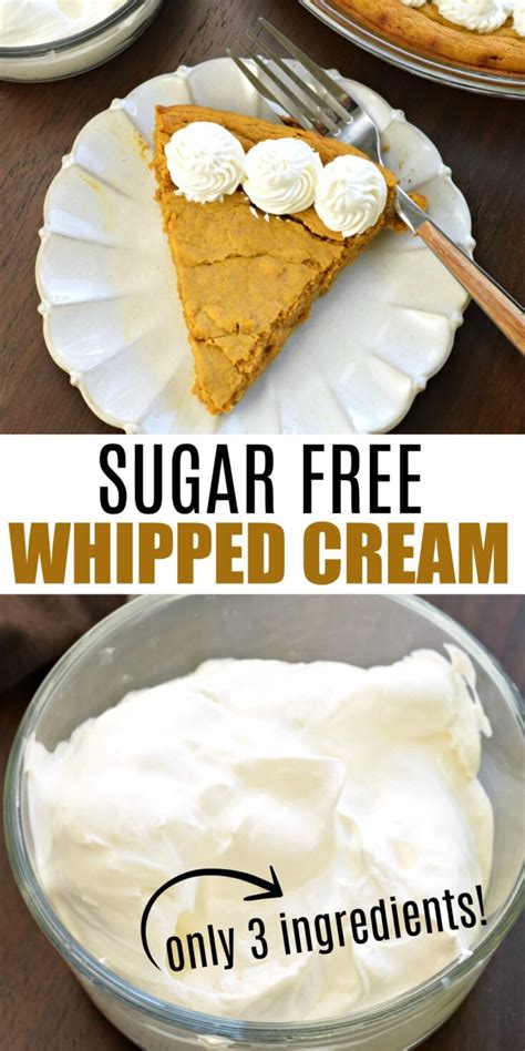 Sugar Free Whipped Cream - No Sugar No Flour Recipes