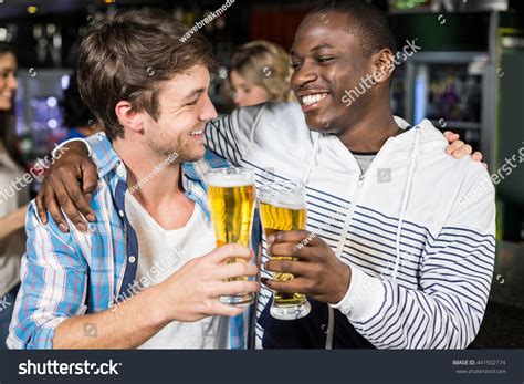 Smiling Friends Tasting Beer Their Friends Stock Photo 441502174 | Shutterstock