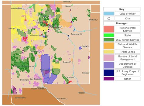 New Mexico Map With National Parks - United States Map