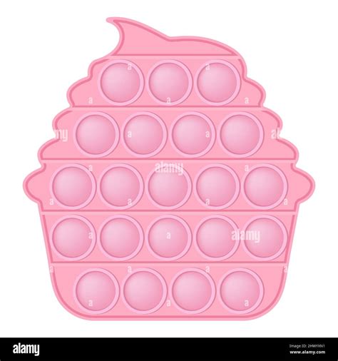 Pop it soft pink cupcake for a Valentines day as a fashionable silicon ...