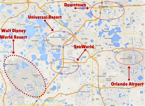 Kissimmee Theme Park Map | Fun Spot Kissimmee Map - Map Of Theme Parks ...