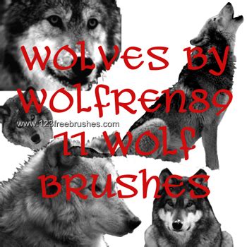 Wolf | Free Brushes Photoshop Cs5 | 123Freebrushes