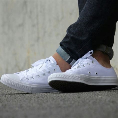 Converse Shoes | Nwt Chuck Ii 2 Low Top White W Lunarlon | Poshmark