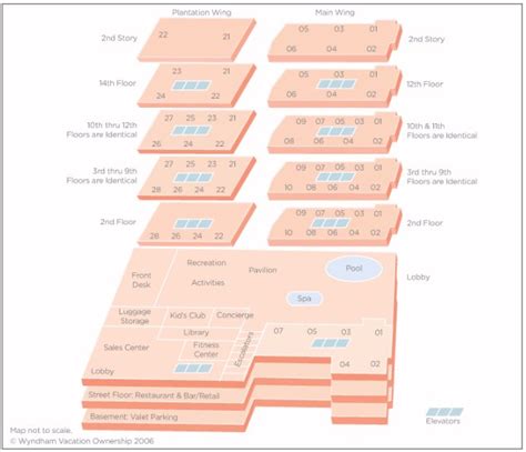 Map Layout Wyndham at Waikiki Beach Walk