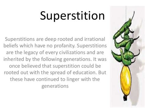 Superstition in paediatrics