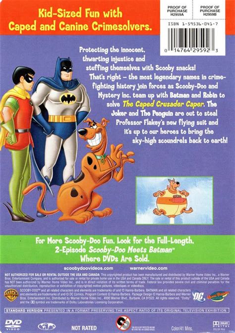 Descubrir 119+ imagen scooby doo meets batman dvd - Abzlocal.mx