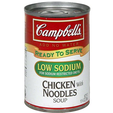 Campbells Low Sodium Chicken Soup With Noodles Cans | My XXX Hot Girl