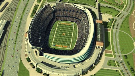 Aerial View of the Chicago Bears Stadium | Chicago bears stadium ...