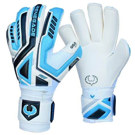 Renegade GK Fury Soccer Goalie Gloves with Removable Pro-Tek Fingersaves, Multiple Sizes ...