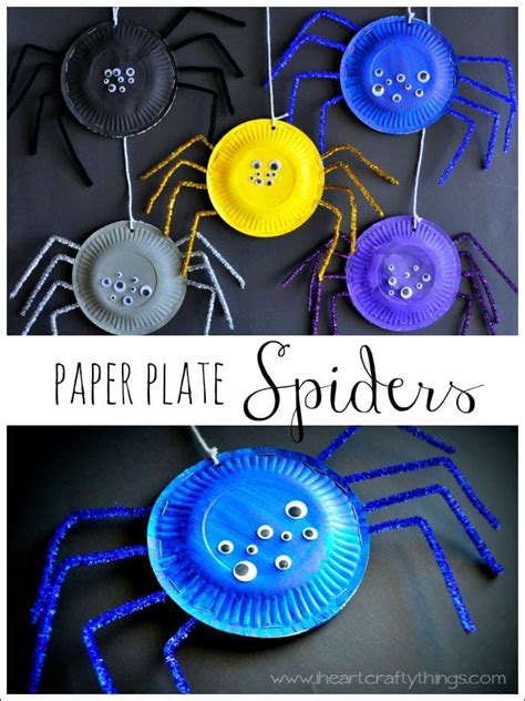 Paper Plate Spiders