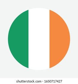 Republic Ireland Flag Circle Vector Image Stock Vector (Royalty Free ...