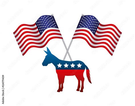 democrat political party animal vector illustration design Stock Vector ...