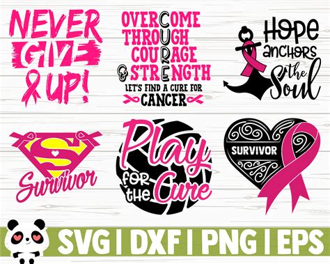 50 Breast Cancer Awareness Quotes Bundle By CreativeDesignsLLC ...