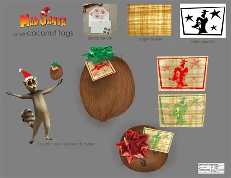 nichole wong: Merry Madagascar Santa Prop Sheets