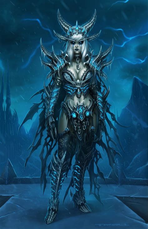 theagar: “Human form Sindragosa by ZFischerillustrator ” | Warcraft art, World of warcraft, Warcraft