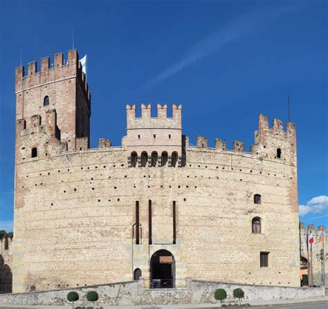 Marostica, Vicenza, Italy. the Castle at the Lower Part of the Town Stock Image - Image of ...