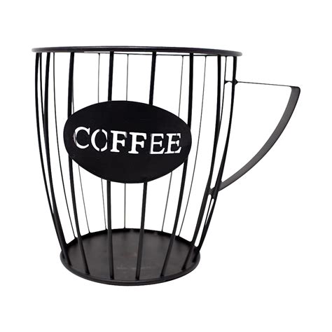 Metal Coffee Pod Keeper, Black