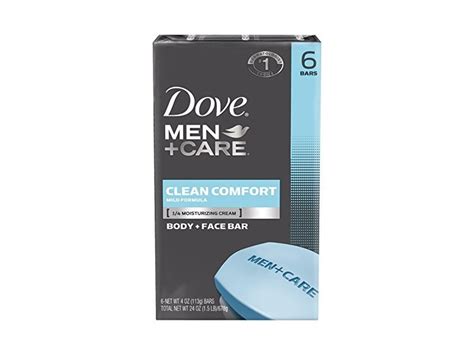 Dove Men + Care Body & Face Bar Soap - Clean Comfort - 6 Count Bars - 1 Package Ingredients and ...