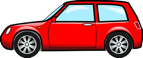 Clipart - car-red