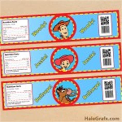 FREE Printable Toy Story Woody and Jessie Water Bottle Labels