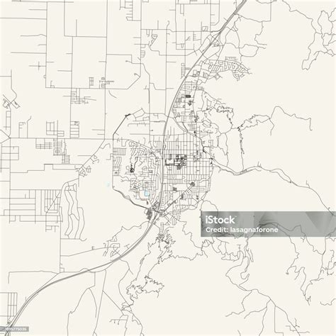 Cedar City Utah Usa Vector Map Stock Illustration - Download Image Now ...