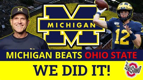 Michigan Beats Ohio State - Instant Reaction, News & Highlights - James Yoder GOES CRAZY! - Win ...