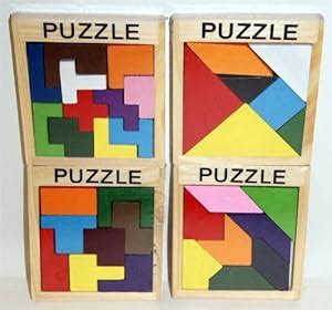 Square Wooden Puzzle - Assorted: Amazon.co.uk: Toys & Games