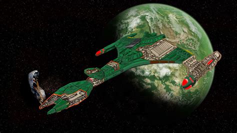 Star Trek-Klingon Vor'cha Class-Rusted Gear Art-[3600x2025] : r ...