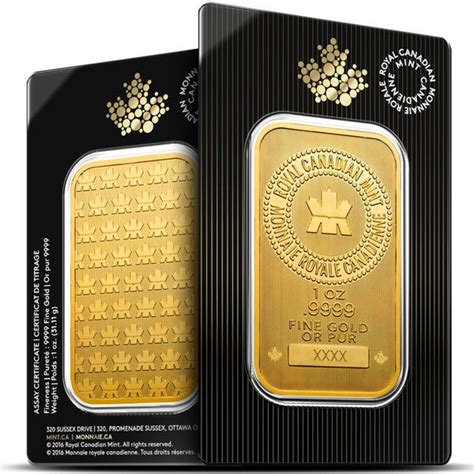 1 OZ ROYAL CANADIAN MINT GOLD BAR - Ottawa Bullion