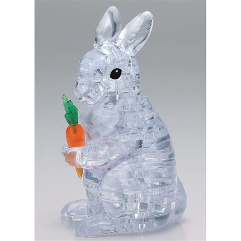 3D Crystal Puzzle Clear Rabbit