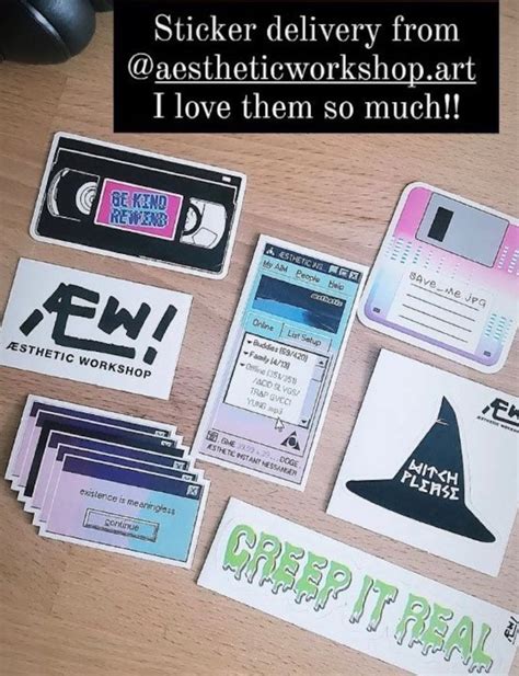 AESTHETIC Wave Sticker Pack // Computer Vaporwave Sticker Set - Etsy