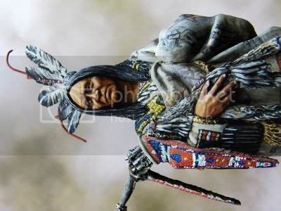 Old Hidatsa Indian w Bullboat over Misuri River - Pegaso 75 mm - Finished | planetFigure ...