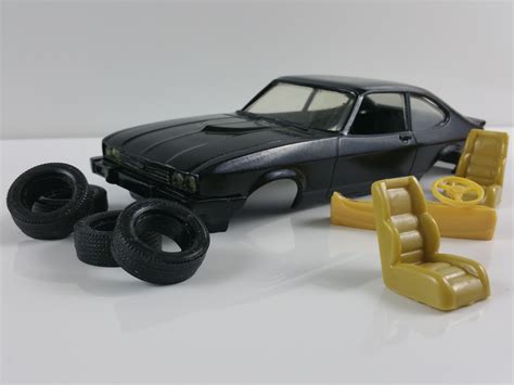 black ford capri plastic scale model kit free image | Peakpx