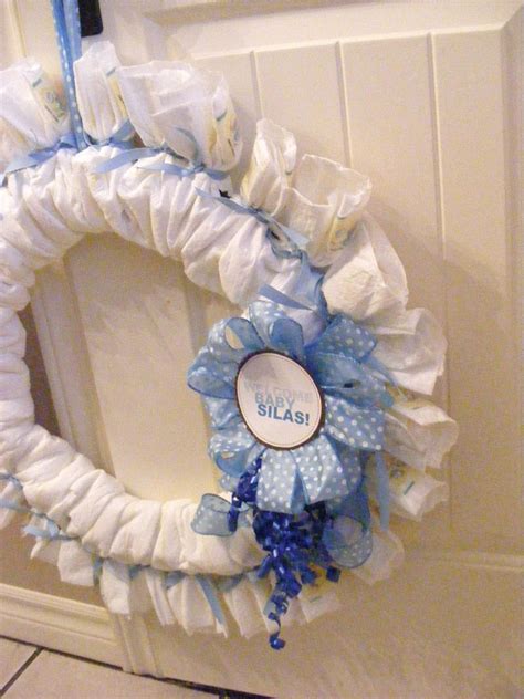 A Baby Shower Diaper Wreath | The Complete Guide to Imperfect Homemaking